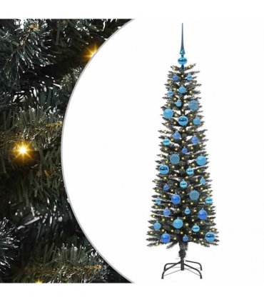vidaXL Artificial Christmas Tree Green 150 cm PVC and Plastic