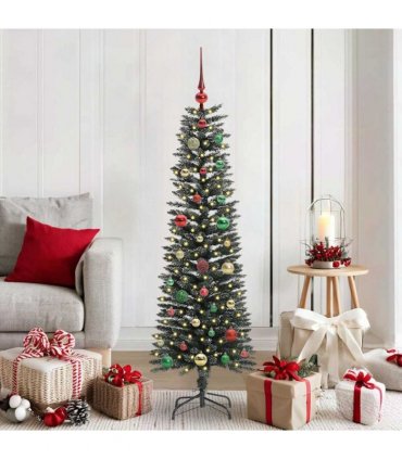 vidaXL Artificial Christmas Tree Green 150 cm PVC and Plastic