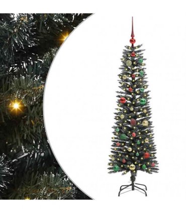 vidaXL Artificial Christmas Tree Green 150 cm PVC and Plastic