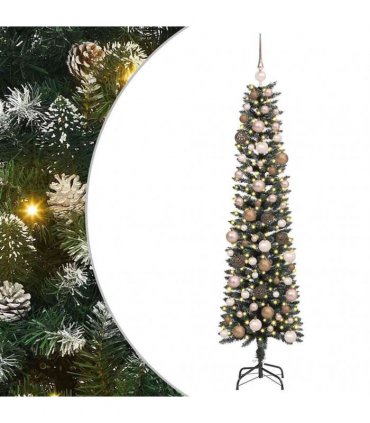 vidaXL Artificial Christmas Tree with 300 LEDs with Stand Green 180 cm