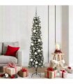 vidaXL Artificial Christmas Tree with 300 LEDs with Stand Green 180 cm
