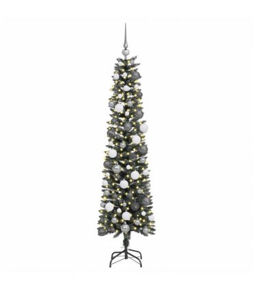 vidaXL Artificial Christmas Tree with 300 LEDs with Stand Green 180 cm