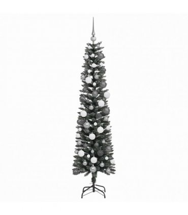vidaXL Artificial Christmas Tree with 300 LEDs with Stand Green 180 cm