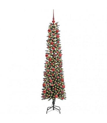 vidaXL Artificial Christmas Tree Green 180 cm PVC and Plastic