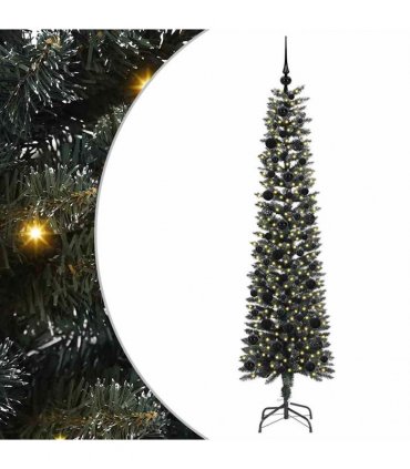 vidaXL Artificial Christmas Tree Green 180 cm PVC and Plastic