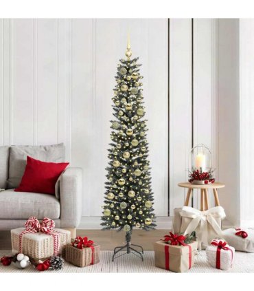vidaXL Artificial Christmas Tree Green 180 cm PVC and Plastic