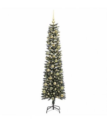 vidaXL Artificial Christmas Tree Green 180 cm PVC and Plastic