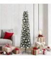 vidaXL Artificial Christmas Tree Green 180 cm PVC and Plastic