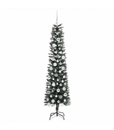 vidaXL Artificial Christmas Tree Green 180 cm PVC and Plastic