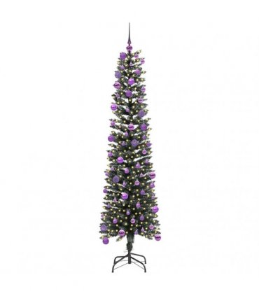 vidaXL Artificial Christmas Tree Green 180 cm PVC and Plastic