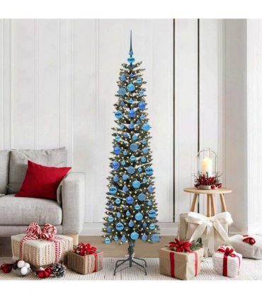 vidaXL Artificial Christmas Tree Green 180 cm PVC and Plastic