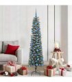 vidaXL Artificial Christmas Tree Green 180 cm PVC and Plastic