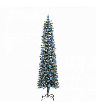 vidaXL Artificial Christmas Tree Green 180 cm PVC and Plastic