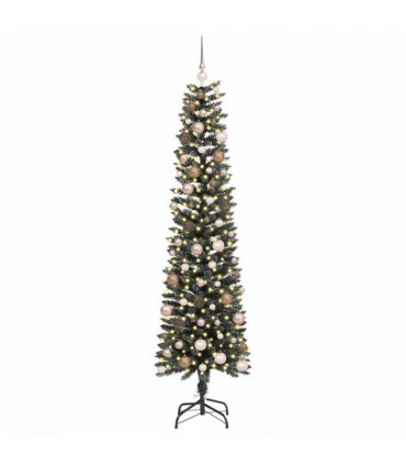 vidaXL Artificial Christmas Tree with 300 LEDs with Stand Green 210 cm