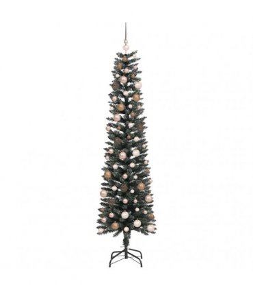 vidaXL Artificial Christmas Tree with 300 LEDs with Stand Green 210 cm