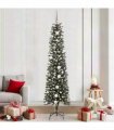 vidaXL Artificial Christmas Tree with 300 LEDs with Stand Green 210 cm