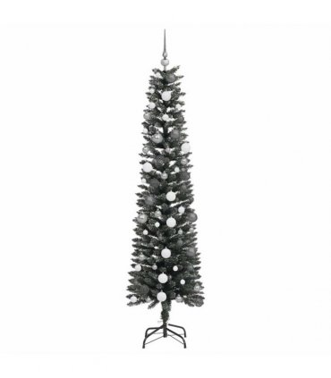 vidaXL Artificial Christmas Tree with 300 LEDs with Stand Green 210 cm