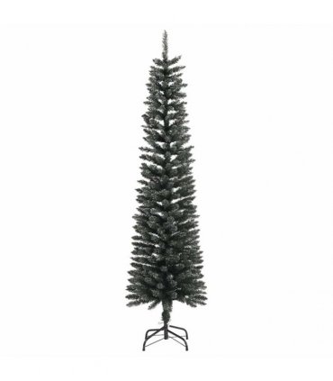 vidaXL Artificial Christmas Tree with 300 LEDs with Stand Green 210 cm