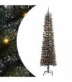 vidaXL Artificial Christmas Tree Green 210 cm PVC and Plastic