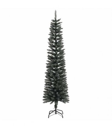 vidaXL Artificial Christmas Tree Green 210 cm PVC and Plastic