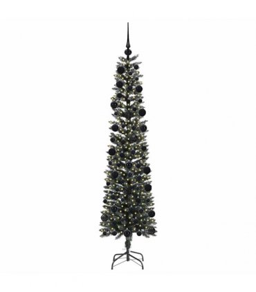 vidaXL Artificial Christmas Tree Green 210 cm PVC and Plastic