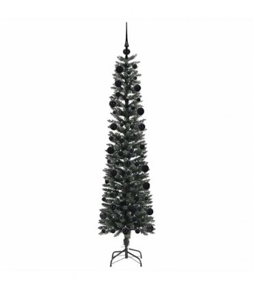 vidaXL Artificial Christmas Tree Green 210 cm PVC and Plastic