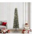 vidaXL Artificial Christmas Tree Green 210 cm PVC and Plastic
