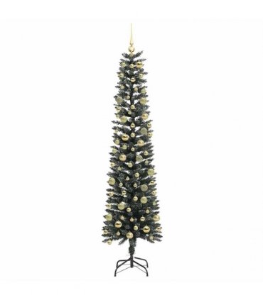 vidaXL Artificial Christmas Tree Green 210 cm PVC and Plastic