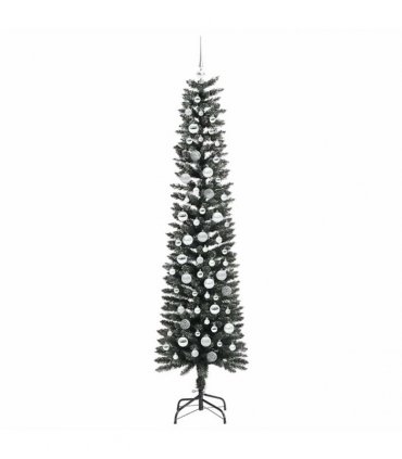 vidaXL Artificial Christmas Tree Green 210 cm PVC and Plastic