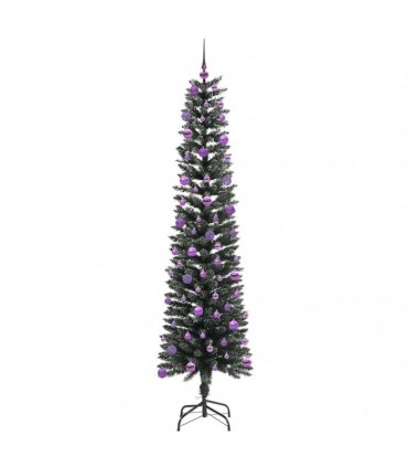 vidaXL Artificial Christmas Tree Green 210 cm PVC and Plastic