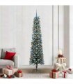 vidaXL Artificial Christmas Tree Green 210 cm PVC and Plastic