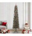 vidaXL Artificial Christmas Tree Green 240 cm PVC and Plastic