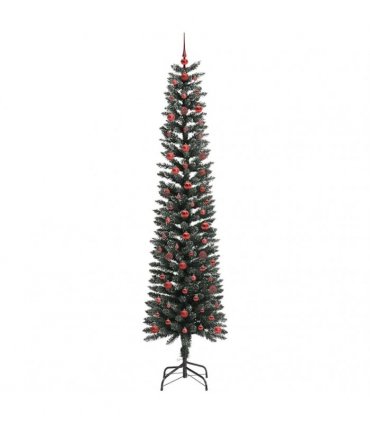 vidaXL Artificial Christmas Tree Green 240 cm PVC and Plastic