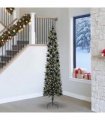 vidaXL Artificial Christmas Tree Green 240 cm PVC and Plastic