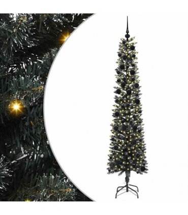vidaXL Artificial Christmas Tree Green 240 cm PVC and Plastic