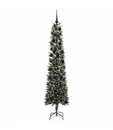 vidaXL Artificial Christmas Tree Green 240 cm PVC and Plastic