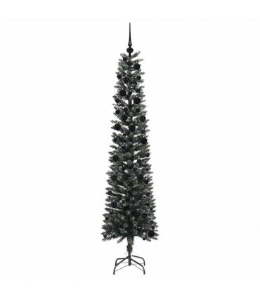 vidaXL Artificial Christmas Tree Green 240 cm PVC and Plastic