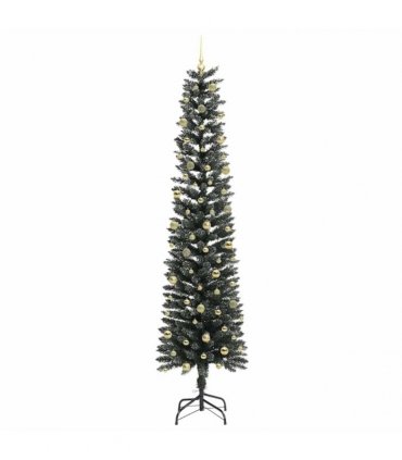 vidaXL Artificial Christmas Tree Green 240 cm PVC and Plastic