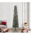 vidaXL Artificial Christmas Tree Green 240 cm PVC and Plastic