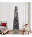 vidaXL Artificial Christmas Tree Green 240 cm PVC and Plastic