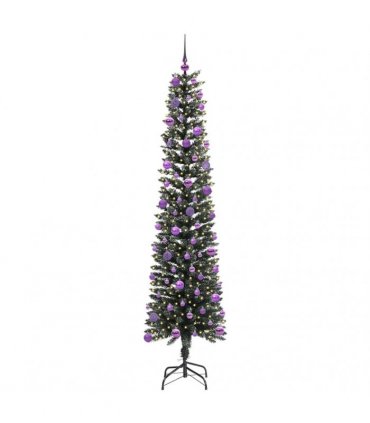 vidaXL Artificial Christmas Tree Green 240 cm PVC and Plastic