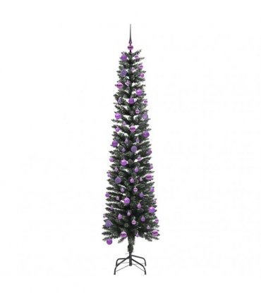 vidaXL Artificial Christmas Tree Green 240 cm PVC and Plastic
