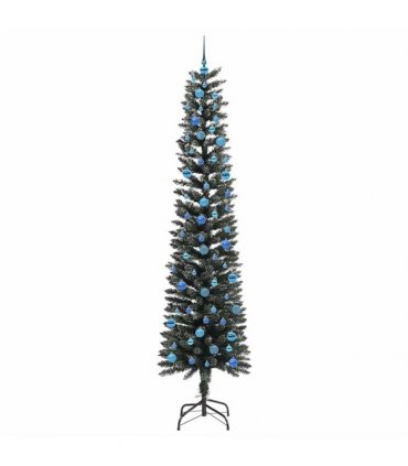 vidaXL Artificial Christmas Tree Green 240 cm PVC and Plastic