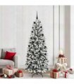 vidaXL Artificial Christmas Tree with Bauble 210 cm 300 LEDs