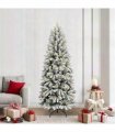 vidaXL Artificial Christmas Tree with Bauble 210 cm 300 LEDs