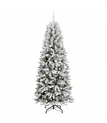 vidaXL Artificial Christmas Tree with Bauble 210 cm 300 LEDs