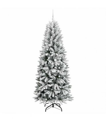 vidaXL Artificial Christmas Tree with Bauble 210 cm 300 LEDs