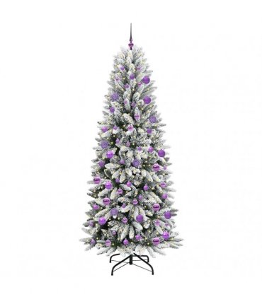 vidaXL Artificial Christmas Tree with Bauble 210 cm 300 LEDs