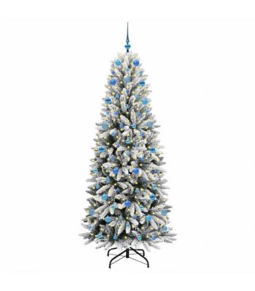 vidaXL Artificial Christmas Tree with Bauble 210 cm 300 LEDs