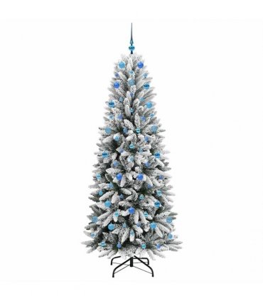 vidaXL Artificial Christmas Tree with Bauble 210 cm 300 LEDs